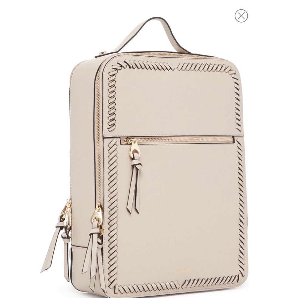 Kaya Faux Leather Laptop Backpack